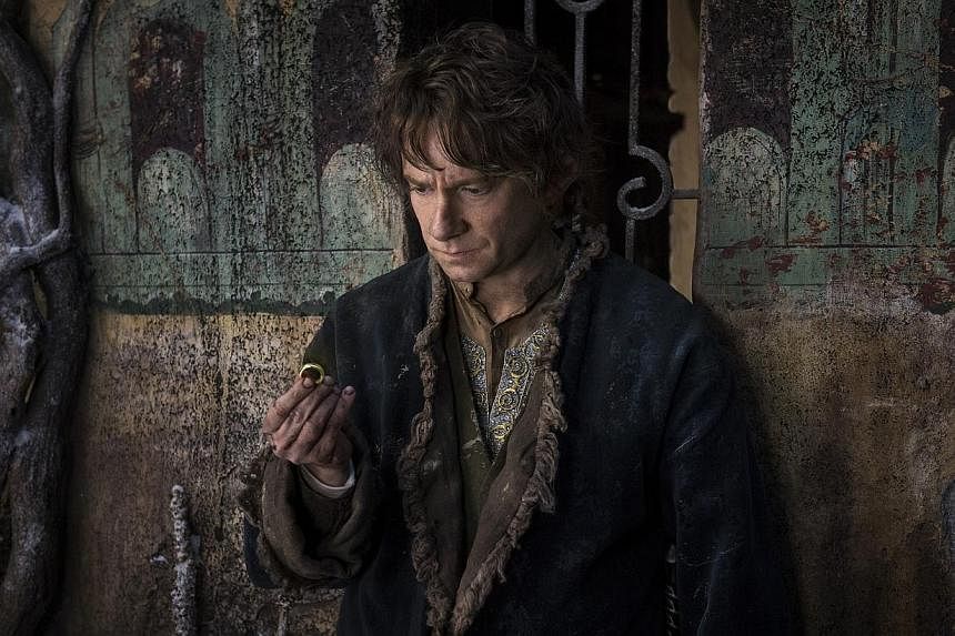 Cinema Still : The Hobbit: Battle Of The Five Armies, starring Martin Freeman.&nbsp;The third and final installment of the Hobbit trilogy will end with a big bang in a 45-minute battle scene, director Peter Jackson has revealed to Entertainment Weekl