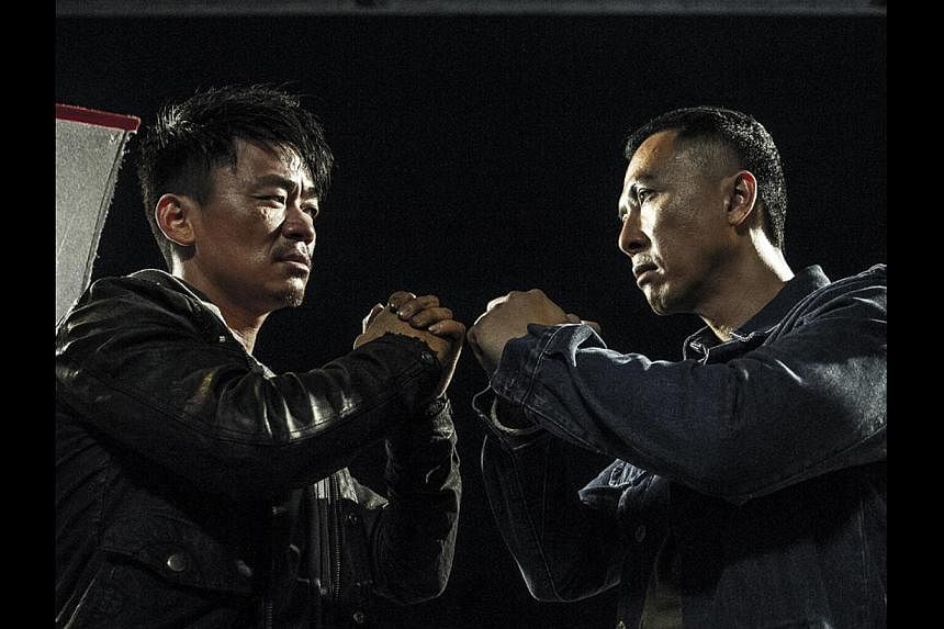 Shaolin-trained actor Wang Baoqiang (left, with Donnie Yen) shows off both his acting and gongfu chops in Kung Fu Jungle. -- PHOTO: GOLDEN VILLAGE