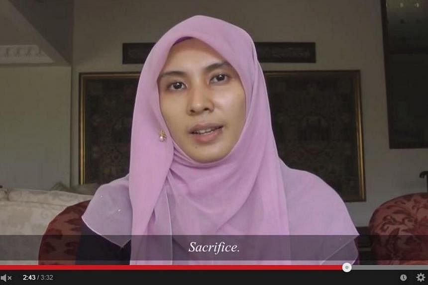 Ms Nurul Izzah Anwar, the eldest daughter of Mr Anwar Ibrahim, has recently released an emotional video in a last-ditch effort to rally support for the opposition leader who could once again be thrown behind bars for convicted sodomy. -- PHOTO: SCREE