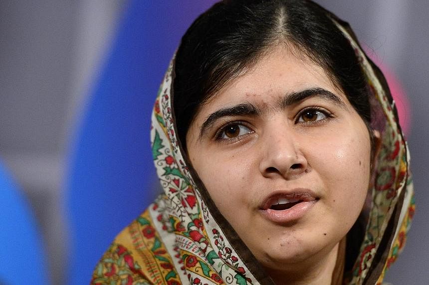 Pakistani activist for female education Malala Yousafzai, 17, attends a press conference ahead of the award ceremony for the 2014 World's Children Prize for the Rights of the Child at Gripsholm Castle in Mariefred, west of Stockholm, on Oct 29, 2014.