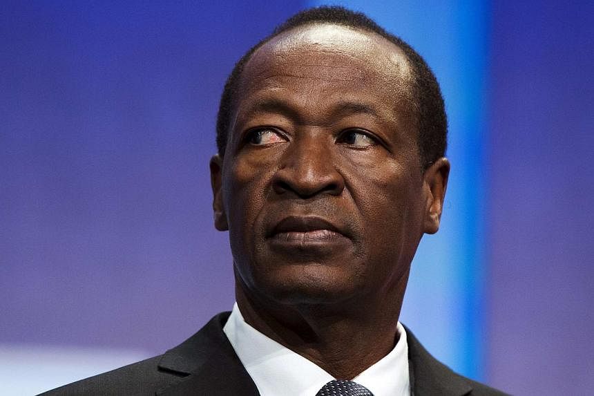 An army official claimed on Friday that Burkina Faso’s embattled President Blaise Compaore (above) had been ousted, prompting an outburst of cheers from protesters demanding his resignation. -- PHOTO: REUTERS