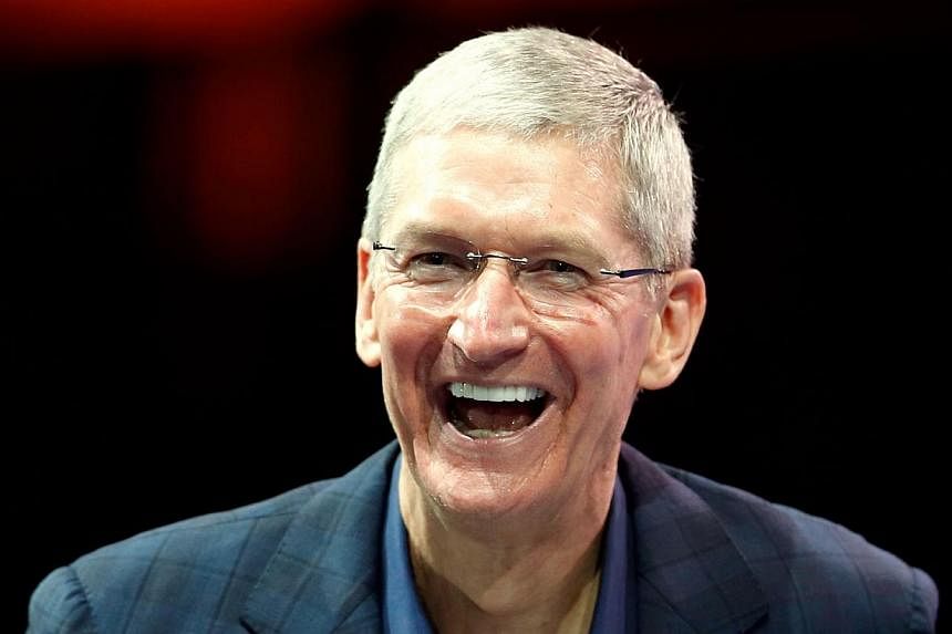 Apple CEO Tim Cook speaks at the WSJD Live conference in Laguna Beach, California on Oct 27, 2014.&nbsp;Apple's chief executive Tim Cook on Thursday publicly came out as gay. -- PHOTO: REUTERS