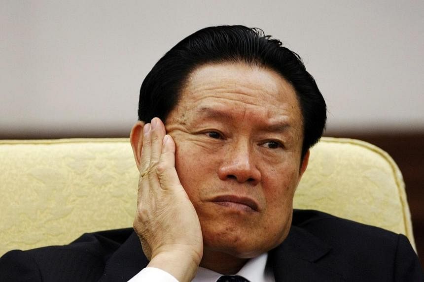 China has not started legal proceedings against former domestic security chief Zhou Yongkang, the highest-profile figure to be caught in a government crackdown on corruption. -- PHOTO: REUTERS