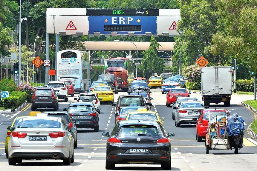 Data collected by a satellite-tracked electronic road-pricing (ERP) system Singapore is building will be "aggregated and anonymised", said Transport Minister Lui Tuck Yew in response to questions about how privacy will be safeguarded. -- PHOTO: ST FI