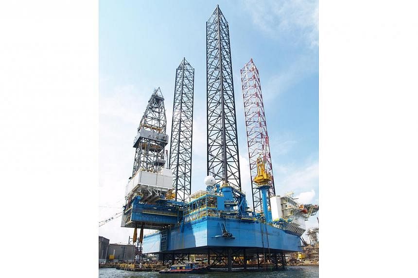 The Hakuryu-10, a proprietary Pacific Class 375 jack-up delivered by PPL Shipyard to Japan Drilling Co., Ltd in June 2008, is currently on charter to Total E&amp;P in Indonesia. -- PHOTO: SEMBCORP