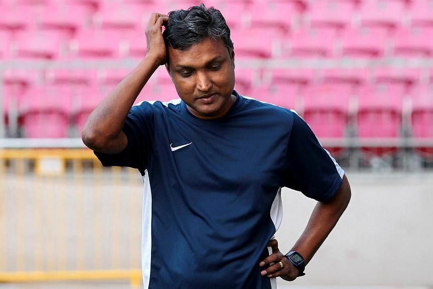 Former LionsXII coach V. Sundramoorthy is rumoured to be on his way out of Malaysian Premier League outfit Negeri Sembilan after just one season in charge. -- PHOTO: THE NEW PAPER FILE