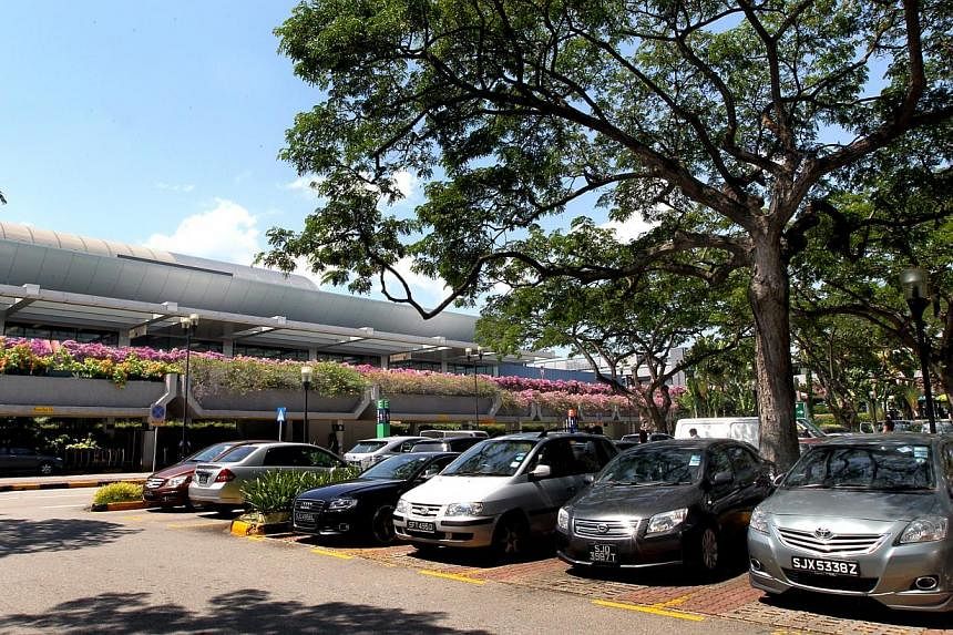 The open-air car park in front of Terminal 1 (T1) will be closed permanently on Nov 12 at 2am. -- PHOTO: SPH&nbsp;