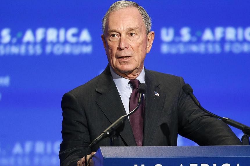 Former New York Mayor Michael Bloomberg in an Aug 5, 2014 file photo. -- PHOTO: REUTERS&nbsp;