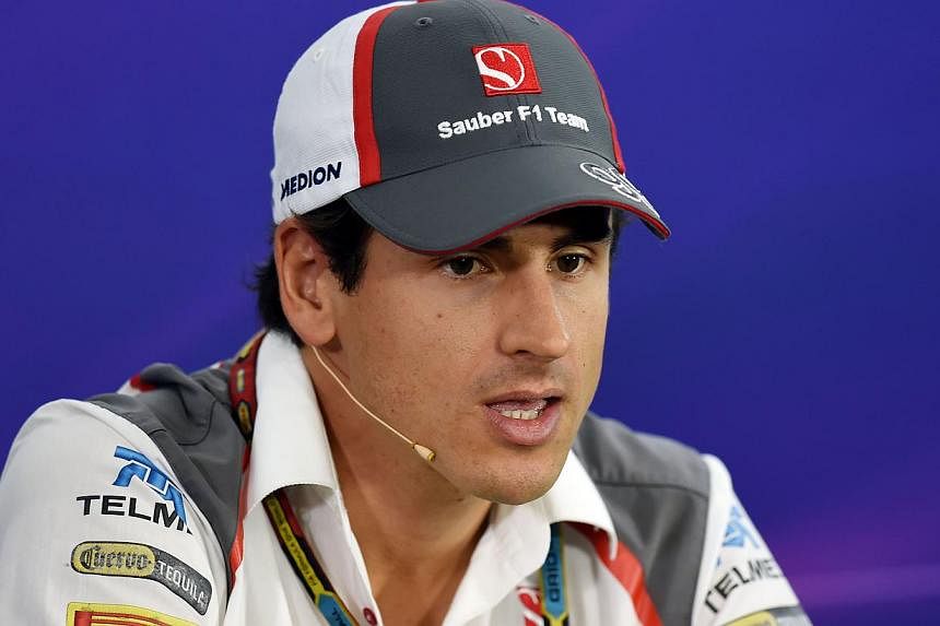 Sauber's German driver Adrian Sutil gives a press conference in Sao Paulo, Brazil on Nov 6, 2014 three days ahead of the Brazil Formula One Grand Prix. He said he wants&nbsp;immediate clear-the-air talks with his Sauber team just hours after they ann