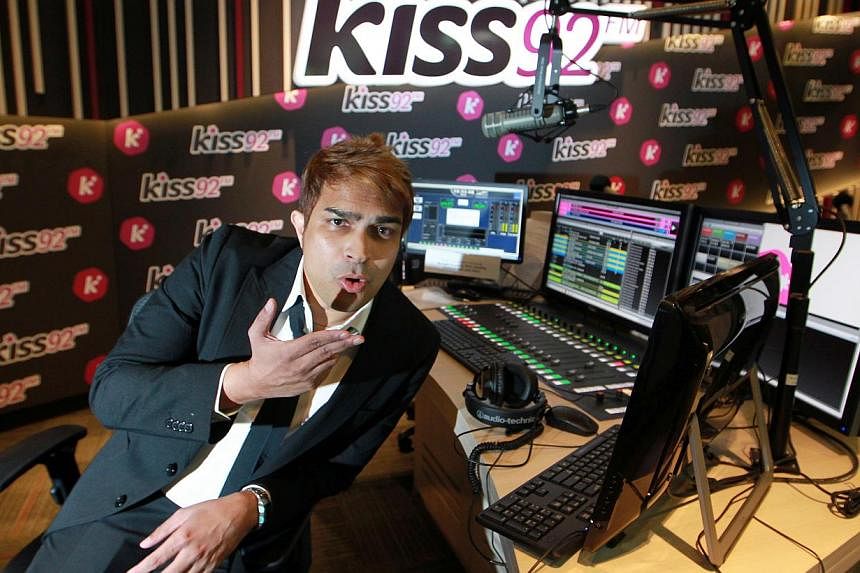 John Klass, DJ of radio station Kiss 92 FM. Kiss 92, HOT FM 91.3 and UFM 100.3 are among the popular radio stations in Singapore, according to Nielsen's Radio Diary Survey. -- PHOTO: ST FILE