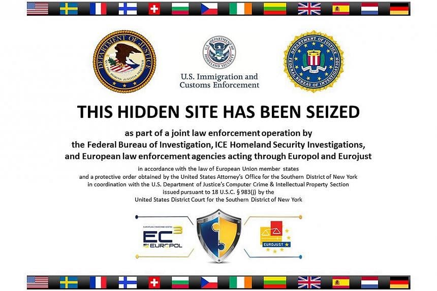The homepage to Silk Road 2.0, allegedly an underground drug market, is seen in a screenshot after it was closed by U.S. authorities on Nov 6, 2014.&nbsp;US and European authorities have arrested 16 suspected members of underground drugs and weapons 