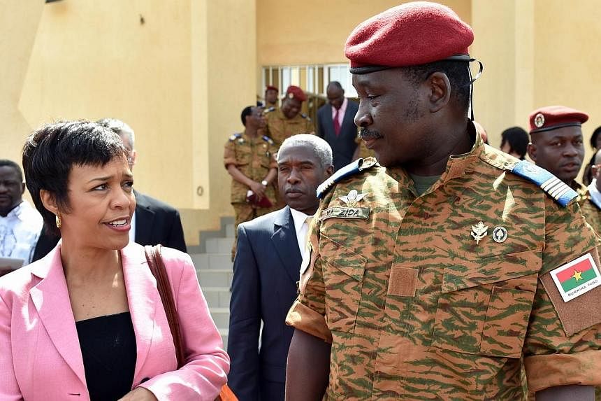 US Deputy Assistant Secretary for African Affairs Bisa Williams talks on Nov 8, 2014, met with the army-named leader of Burkina Faso, Lieutenant-Colonel Isaac Zida, after a meeting in Ouagadougou.&nbsp;A senior US official met Saturday with the army-