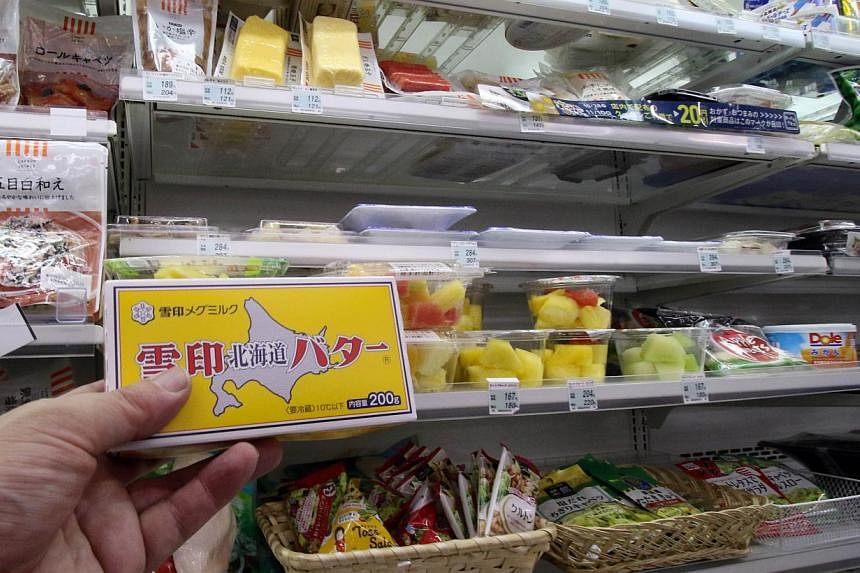 Some grocers in Japan have been limiting sales of butter to one block per customer. The agriculture ministry said the problem is linked to a broiling summer that left the nation's cows exhausted and unable - or unwilling - to generate their usual mil