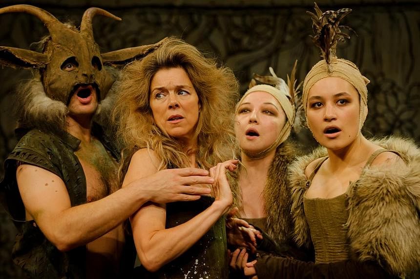 One of the two roles award-winning actress Janie Dee will take on in A Midsummer Night's Dream is fairy queen Titania (second from far left).