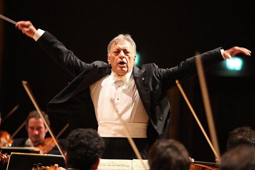 Conductor Zubin Mehta leading the Israel Philharmonic Orchestra. -- PHOTO:&nbsp;LUCA MOGGI/TEATRO DEL MAGGIO MUSICALE FIORENTINO