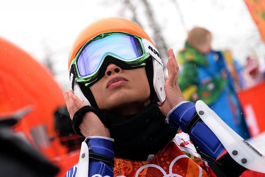 Thailand's Vanessa Vanakorn aka Vanessa Mae before the start of the Women's Alpine Skiing Giant Slalom Run 1 at the Rosa Khutor Alpine Center during the Sochi Winter Olympics on Feb 18, 2014.&nbsp;British violinist Vanessa Mae is in the news after be
