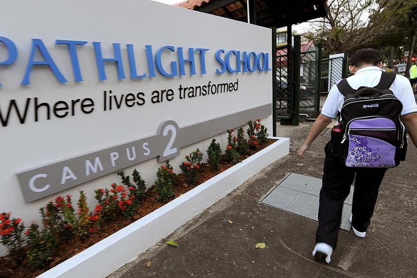 Five special education schools, such as Pathlight, have started a new school-to-work transition programme that aims to give their students greater support to move on to the workplace. -- PHOTO: NP FILE