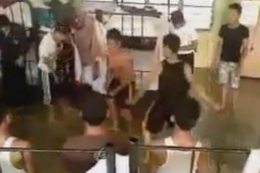 Malaysian police are investigating a video clip that shows students in a dormitory being beaten up, in yet another school bullying case that has gone viral on the Internet. -- PHOTO: THE STAR/ASIA NEWS NETWORK