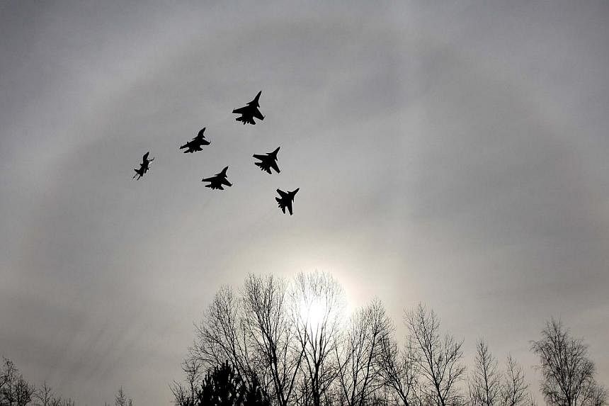 Eight northern European nations agreed on Wednesday to step up cooperation to counter an increase in Moscow's military activity that has included a tripling of NATO intercepts of Russian jets this year. -- PHOTO: REUTERS