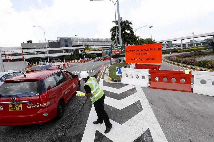 Some 50 marshals have been deployed at both airport terminals to help guide drivers.