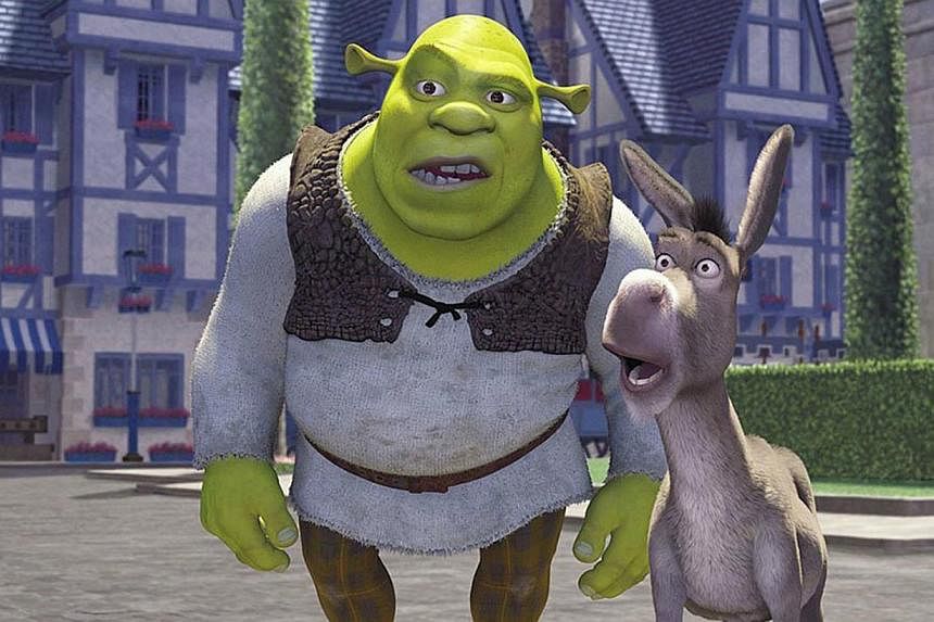 A cinema still from Shrek. US toy maker Hasbro is in talks to buy DreamWorks Animation - the studio which produced the blockbuster series, the New York Times reported. -- PHOTO: MEDIACORP