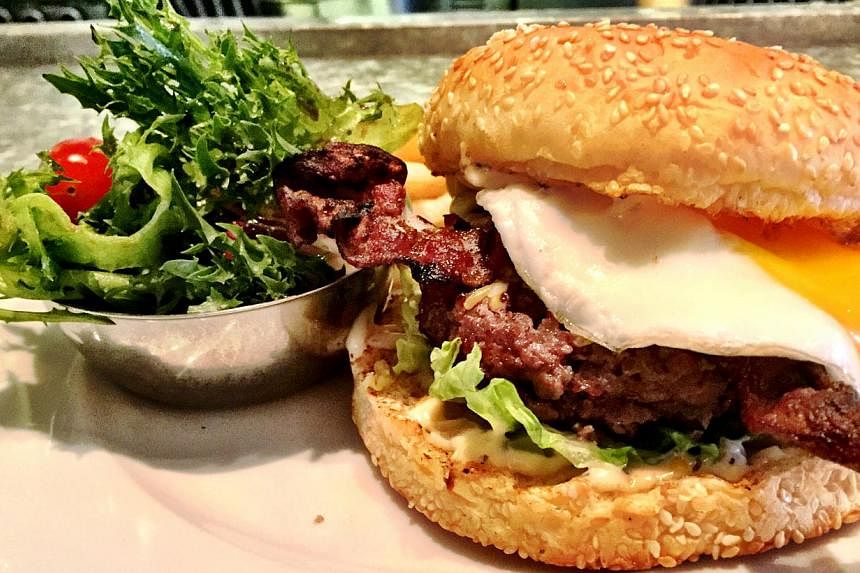 The&nbsp;CW Breakfast Burger from&nbsp;The Market Grill. -- PHOTO:&nbsp;THE MARKET GRILL