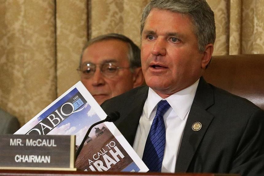 Homeland Security Committee chairman Michael McCaul, seen here (above) in a September 2014 file photo, said in an op-ed for Time Magazine on Wednesday that&nbsp;European security shortcomings have created a "jihadi superhighway" allowing countless ba