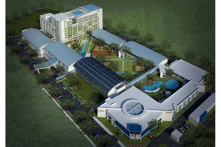 Artist's impression of the new extension of the BCA Academy, which costs $62.2 million and will be operational from the second quarter of next year. -- PHOTO: BUILDING AND CONSTRUCTION AUTHORITY