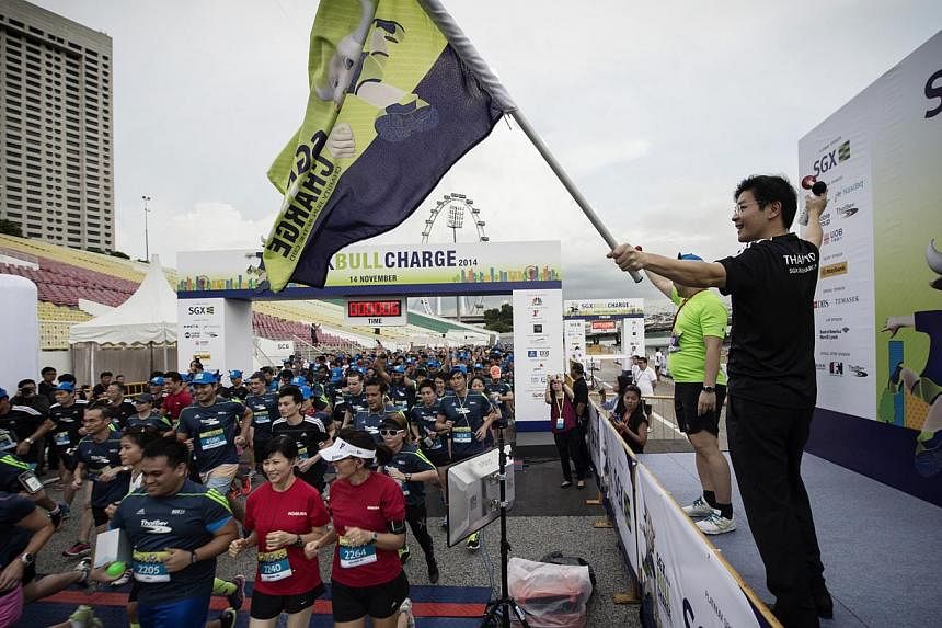 Guest-of-Honour Mr Lawrence Wong, Minister for Culture, Community and Youth &amp; Second Minister for Ministry of Communications and Information, flagged off 6,000 runners at The Float@Marina Bay for the 11th edition of the annual run on Friday eveni
