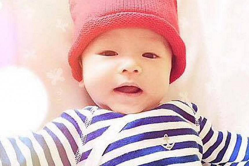 Actress Fann Wong is fine about losing the limelight she and her husband, actor Christopher Lee, used to get to their first child, three-month-old son Zed (above).&nbsp;-- PHOTO: FACEBOOK