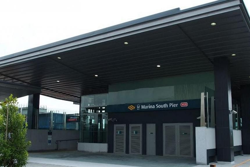 The Marina South Pier station will open for passenger service this Sunday. -- PHOTO: TWITTER/LAND TRANSPORT AUTHORITY