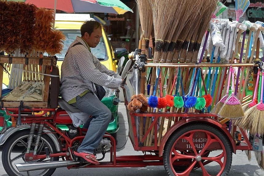 Thailand's economy grew a much less-than-expected 0.6 per cent in Q3. -- PHOTO: AFP