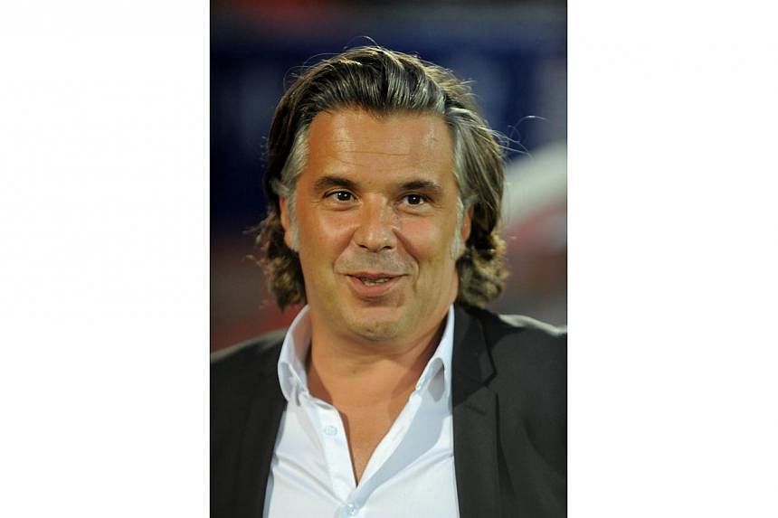 Marseille's French president Vincent Labrune is pictured before the French L1 football match Evian (ETG) against Marseille (OM) on Sept 14, 2014, at the stadium Parc des Sport in Annecy, southern, France.&nbsp;Olympique de Marseille president Vincent