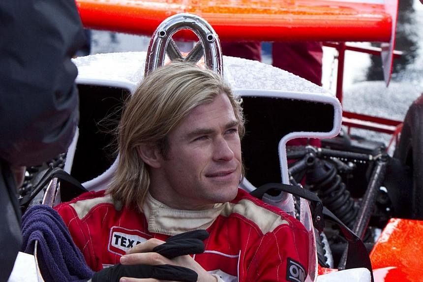 A cinema still from Rush starring Chris Hemsworth. Hemsworth has been named People’s Sexiest Man Alive. -- PHOTO: CATHAY-KERIS FILMS