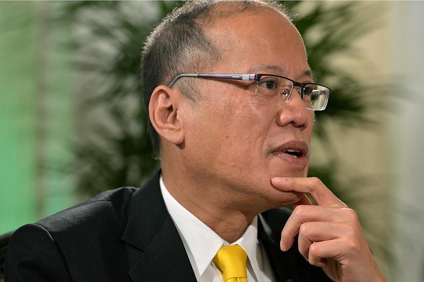 Philippines President Benigno Aquino said that seeking United Nations arbitration to settle Manila's territorial row with Beijing would not be necessary if a "code of conduct" governing the contentious South China Sea could be concluded. -- ST PHOTO: