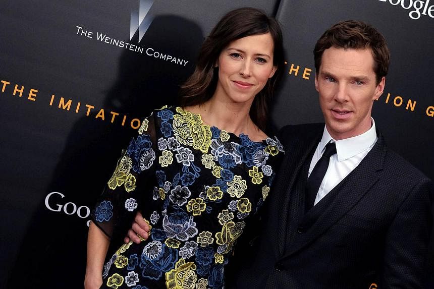 Director Sophie Hunter (left) and British actor Benedict Cumberbatch arrive for the US premiere of The Imitation Game at the Ziegfeld Theatre in New York on Nov 17, 2014. -- PHOTO: AFP