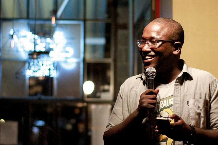 American comedian Hannibal Buress hosting his Sunday night showcase at The Knitting Factory in Brooklyn in 2012. -- PHOTO: WIKIMEDIA COMMONS