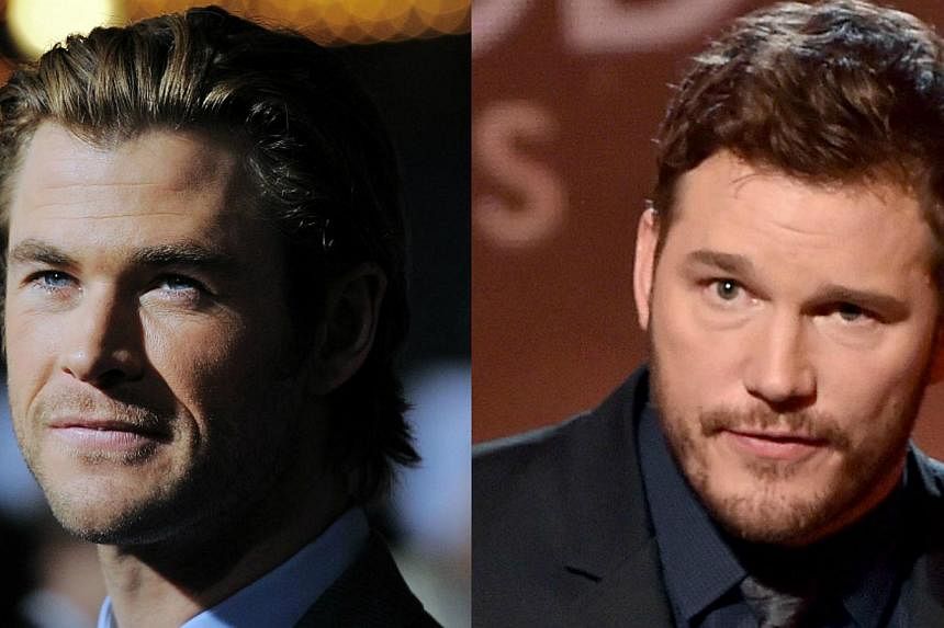 Chris Hemsworth (left) was named&nbsp;People magazine's Sexiest Man Alive, beating out contenders such as Guardians of The Galaxy star Chris Pratt. Pratt's fans were riled by the news, with one writing online, "Chris Pratt got robbed of the #SexiestM