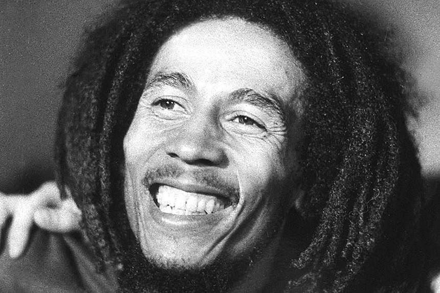 Jamaican reggae star Bob Marley in 1976, three years before his legendary shows at New York's Apollo Theatre, and seven years before his death in 1981 at the age of 36 at Cedars Sinai hospital in Miami from cancer. -- PHOTO: AFP&nbsp;