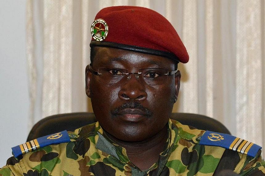 Lieutenant-Colonel Isaac Zida,&nbsp;who took power after the fall of Burkina Faso president Blaise Compaore, was named prime minister in the west African country's interim government on Wednesday. -- PHOTO: AFP