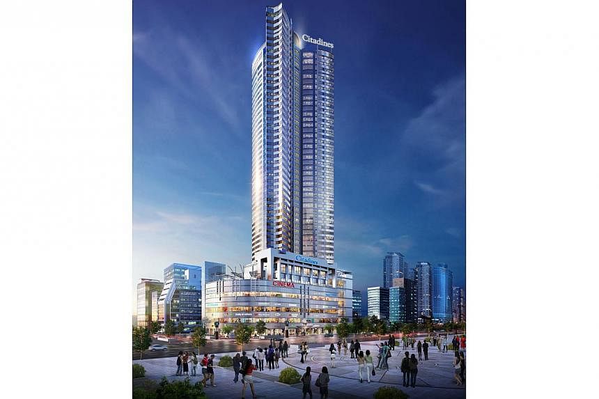 The 468-unit Citadines Haeundae Busan will be Ascott's first serviced residence in Busan and its largest property globally when it opens in the second half of 2015. -- PHOTO: ASCOTT