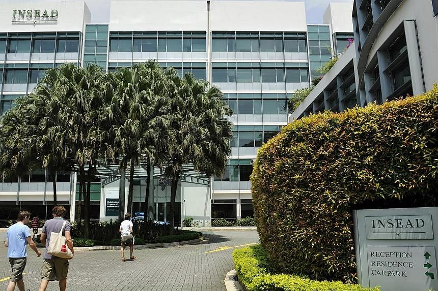 The exterior of Insead Singapore campus, located in Ayer Rajah Avenue, off Buona Vista Road. -- PHOTO: ST FILE