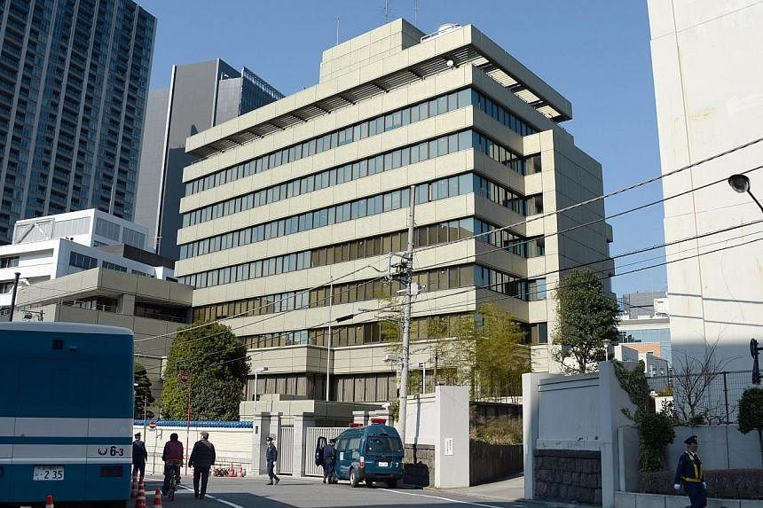 The building of North Korea's de facto embassy, occupied by Chongryon, Japan's North Korean residents community in Tokyo on March 24, 2014.&nbsp;A Japanese real estate company on Friday took over ownership of a Tokyo property that has served as North