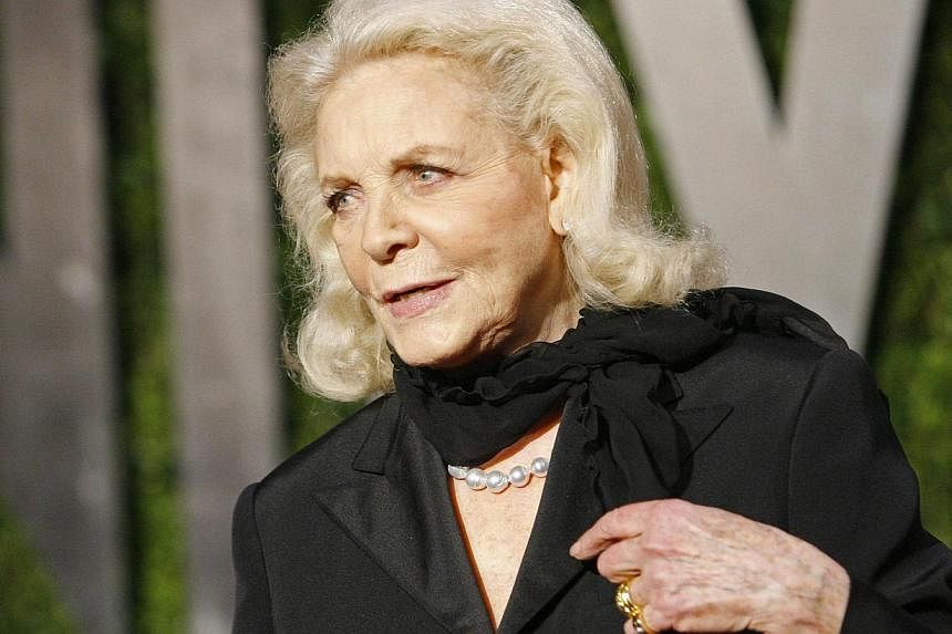 The lavish 19th century New York apartment overlooking Central Park where Hollywood siren Lauren Bacall (above) lived for more than 50 years before her death in August is on the market for a whopping US$26 million (S$33 million). -- PHOTO: REUTERS