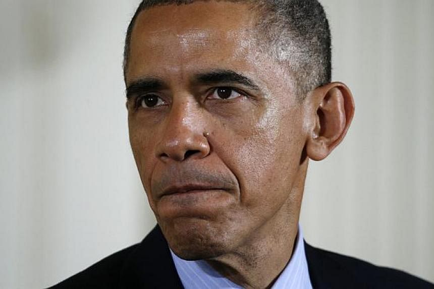 Three leading US television networks - ABC, NBC and CBS - will not broadcast US President Barack Obama's (above) prime-time address on immigration on Thursday, irritating the White House. -- PHOTO: REUTERS