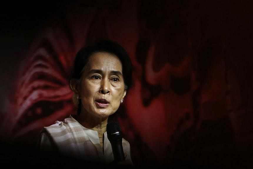 A picture of Aung San Suu Kyi taken in Singapore last year. --PHOTO: REUTERS