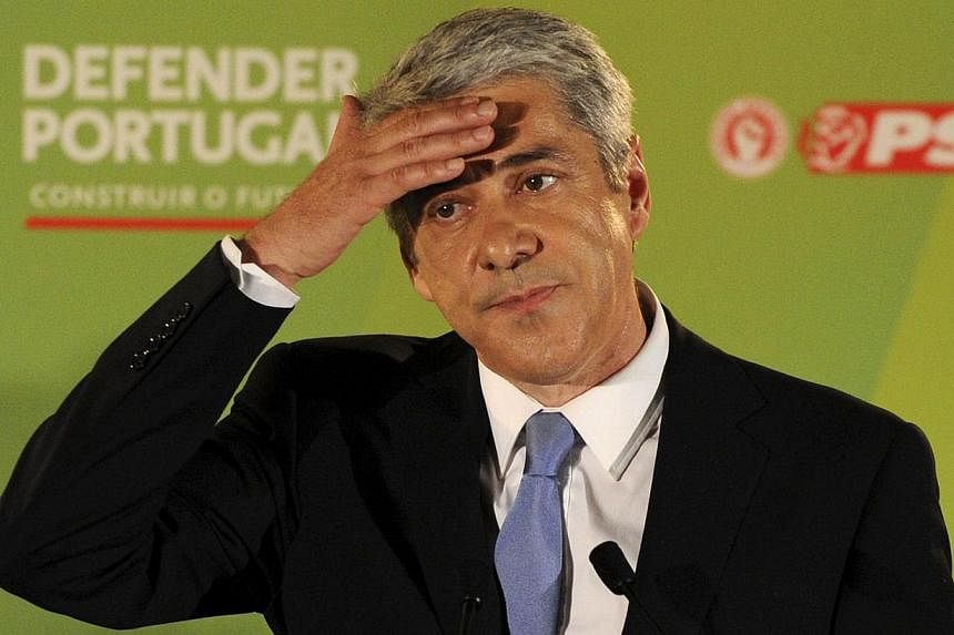 Portugal's former Socialist prime minister, Jose Socrates, was arrested on Nov 21, 2014, as part of an inquiry into tax fraud, corruption and money laundering. -- PHOTO: AFP