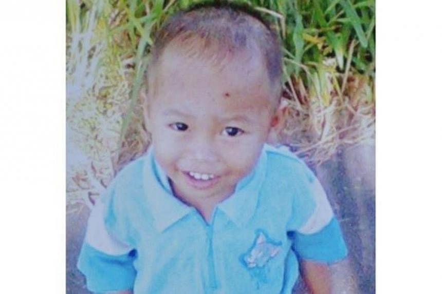 Three-year-old Shahriqal Sidek was allegedly murdered by his neighbour. -- PHOTO:THE STAR/ASIA NEWS NETWORK