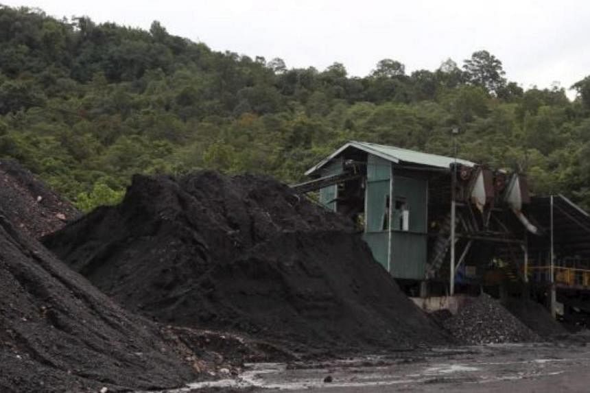 Piles of coal at the mine in Selantik, Pantu, about 130km from Kuching.--THE STAR\ASIA NEWS NETWORK