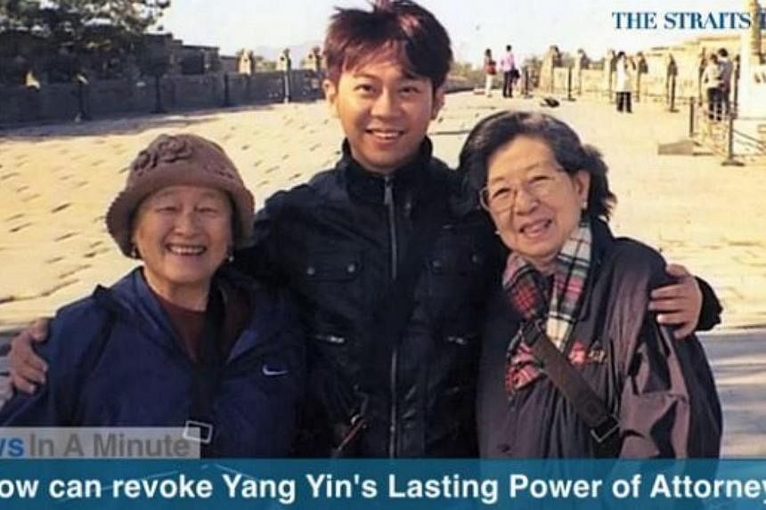 In today's News In A Minute, we look at how the wealthy widow at the centre of a legal tussle over her assets can now revoke the LPA granted to former China tour guide Yang Yin. -- PHOTO: SCREENGRAB FROM RAZORTV